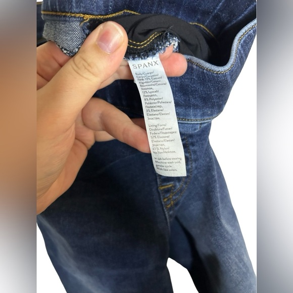 Spanx Women’s Distressed Jean Denim Jeggings Leggings MEDIUM - Picture 14 of 16